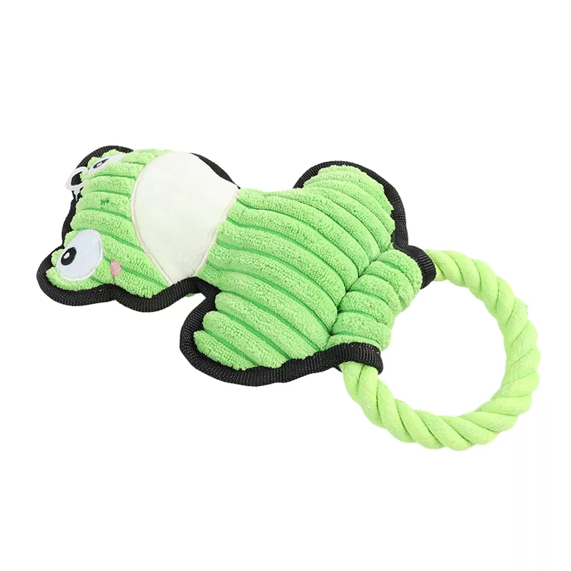 Brinquedo de cachorro com corda de sapo gordinho Brinquedo de cachorro com corda de sapo gordinho