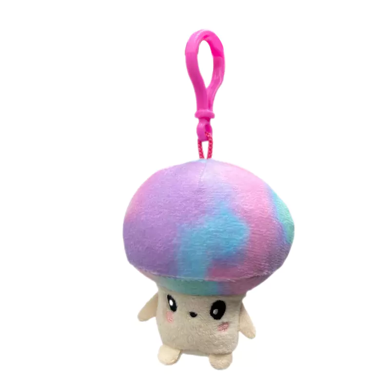 Chaveiro de pelúcia de cogumelo Kawaii